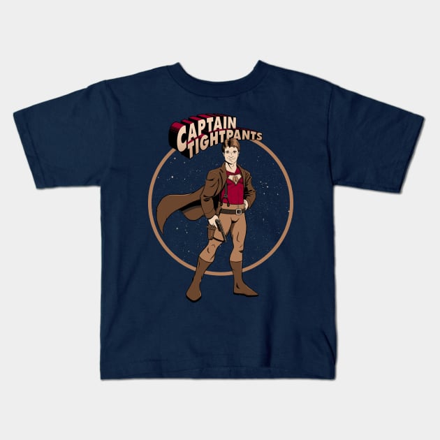 Captain Tightpants Kids T-Shirt by Mandrie